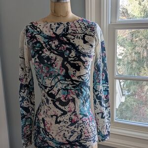 AMB Designs Abstract Print Women's Top